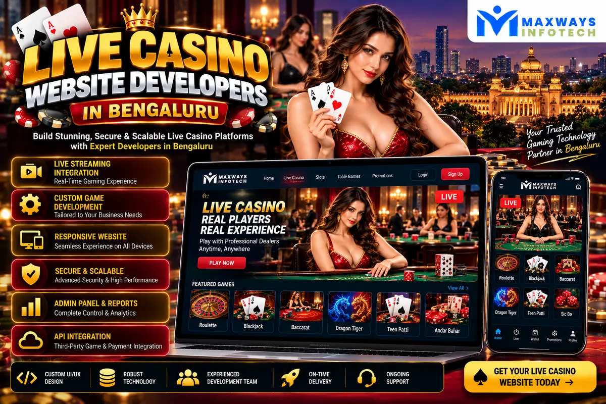 live casino website developers in Bengaluru