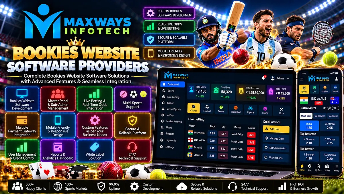 Bookies website software comparison showing a sports information dashboard, software settings, integration tools, and technical support