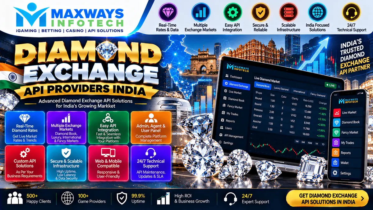 Diamond Exchange API providers in India with exchange data integration and software architecture