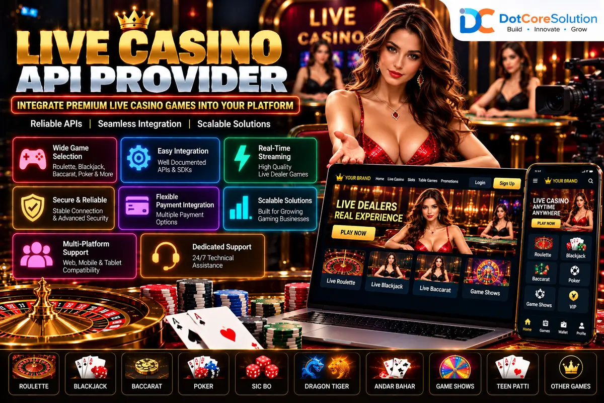 live casino API provider
