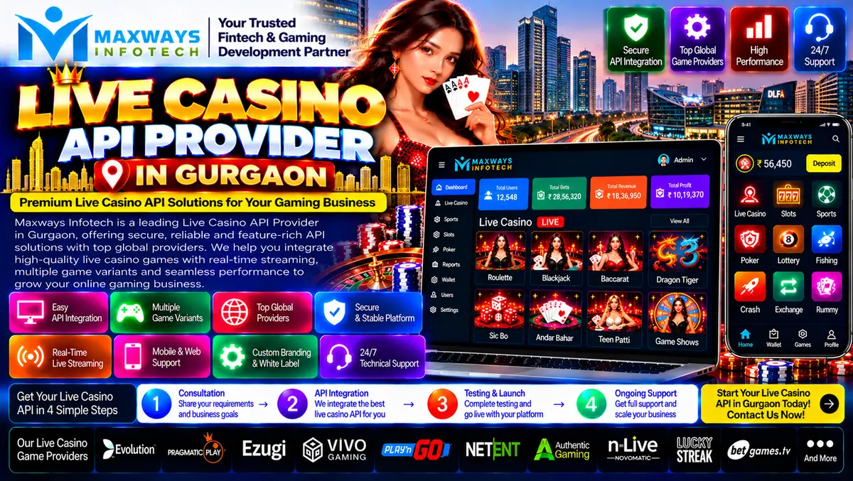 Live casino API provider evaluation in Gurgaon sho