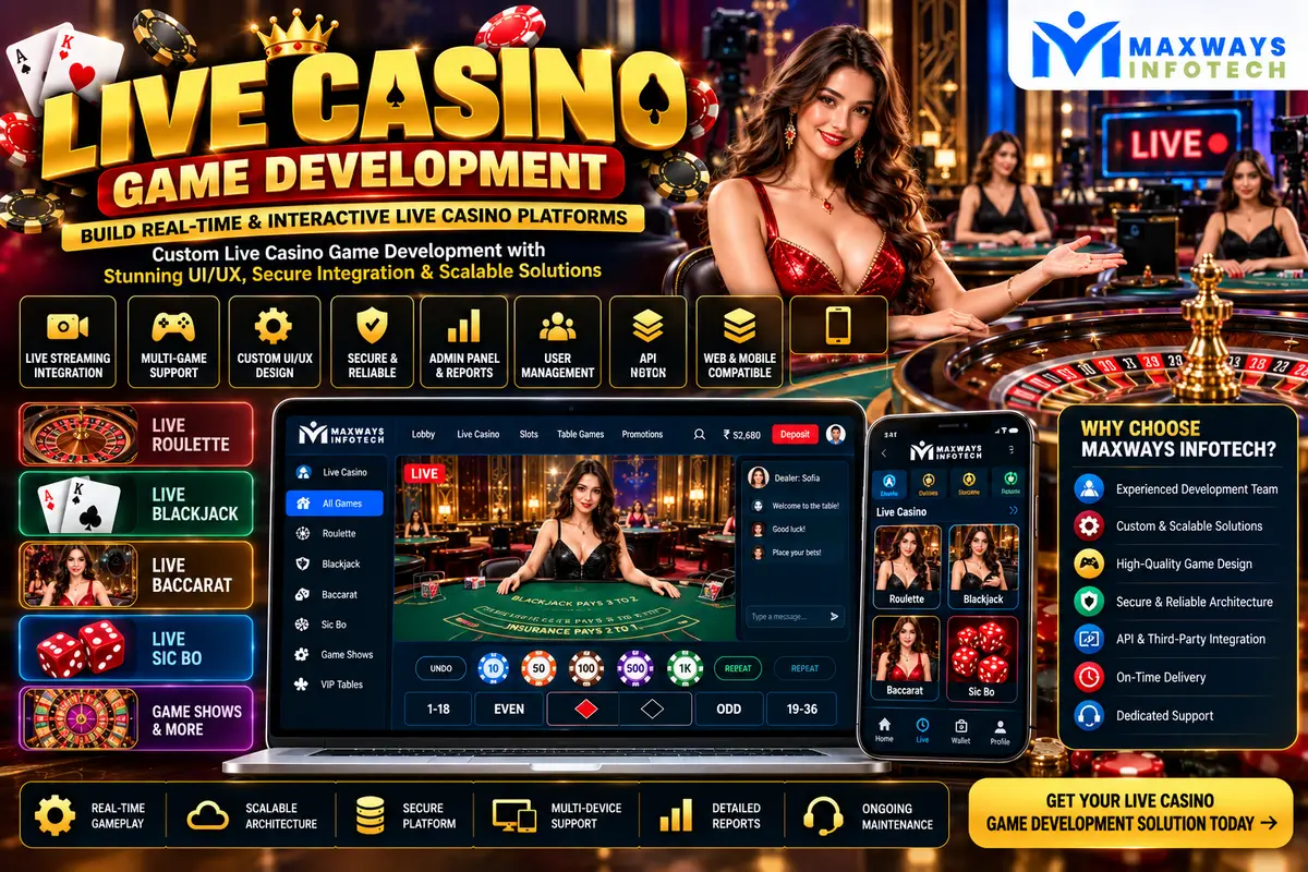 live casino game development