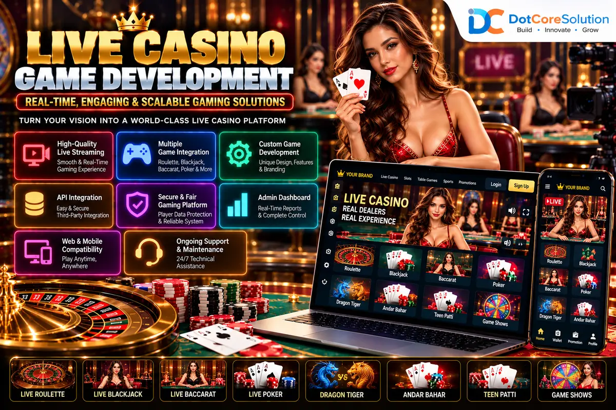 Live casino game development