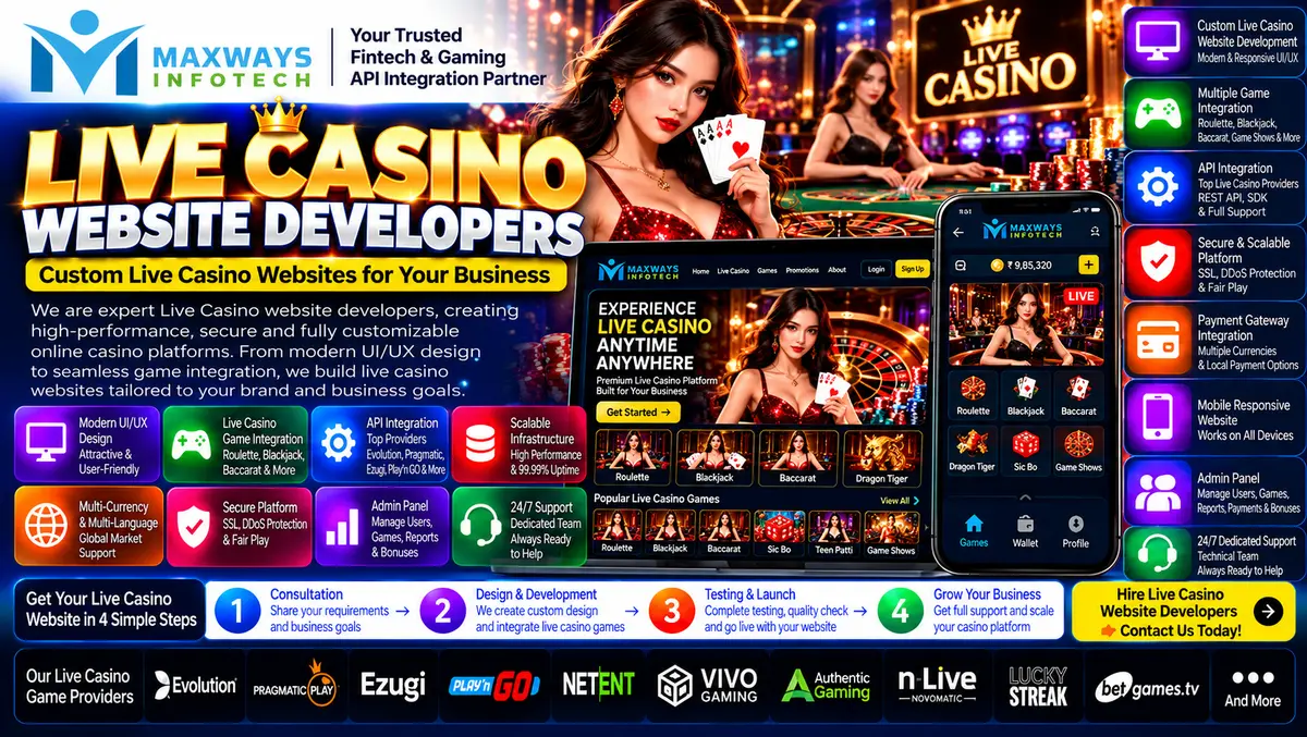Live casino website developers reviewing streaming