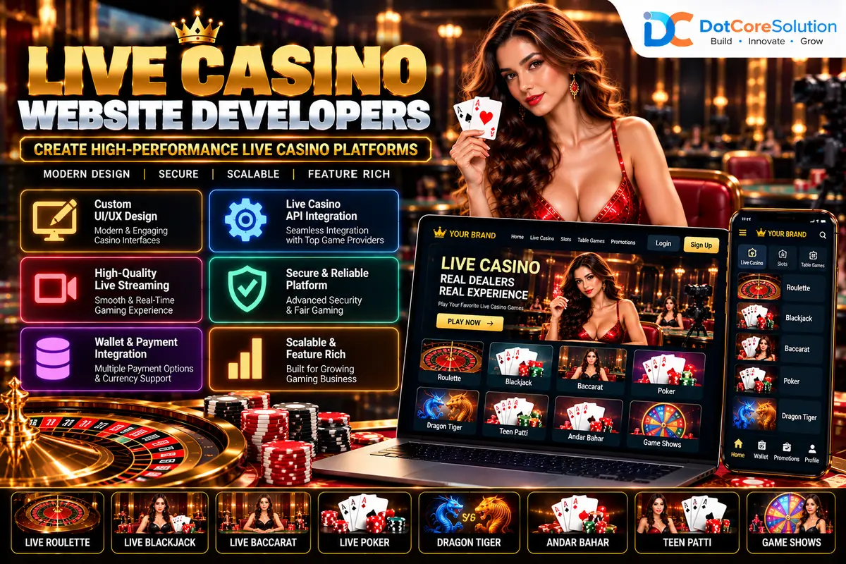 Live casino website developers