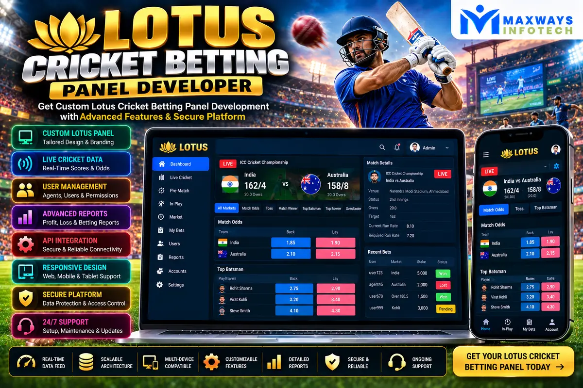 lotus cricket betting panel developer