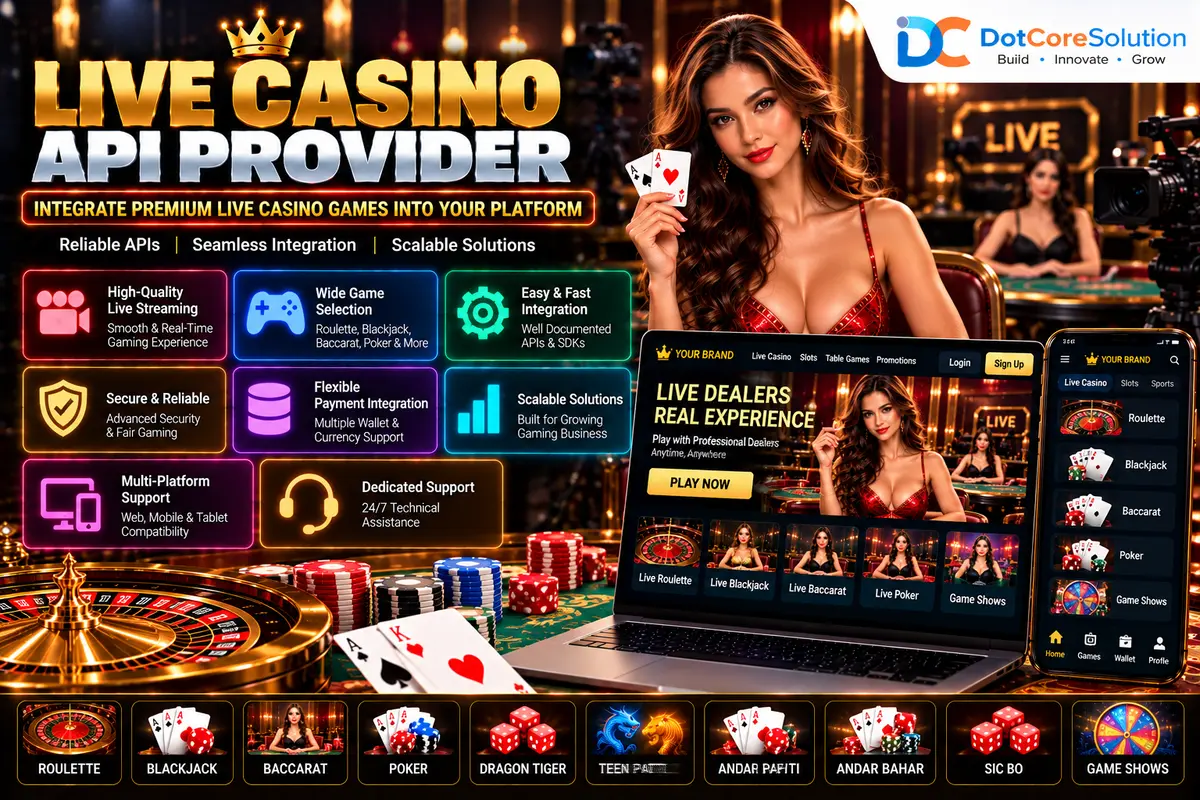 Live casino API provider