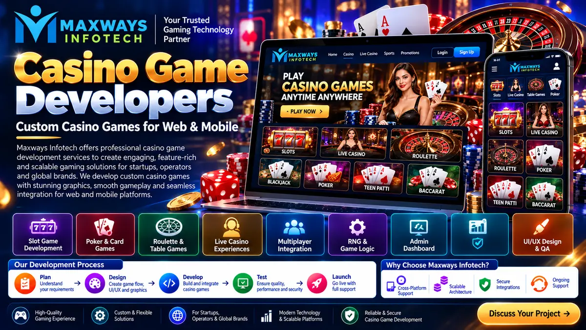 Casino game developers working on game mechanics,