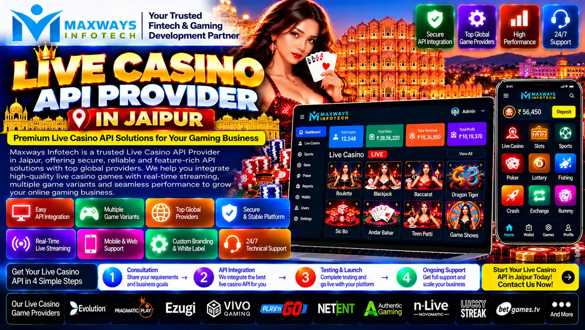 Live casino API provider evaluation in Jaipur feat