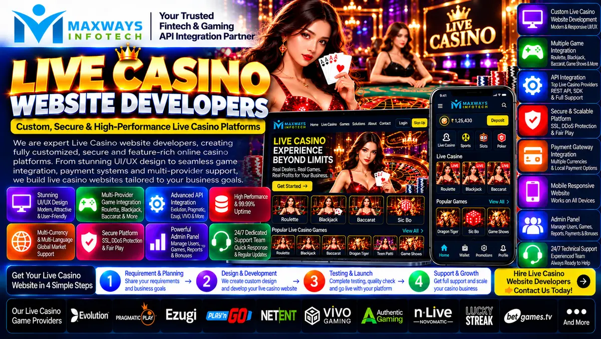 Live casino website developers planning platform d