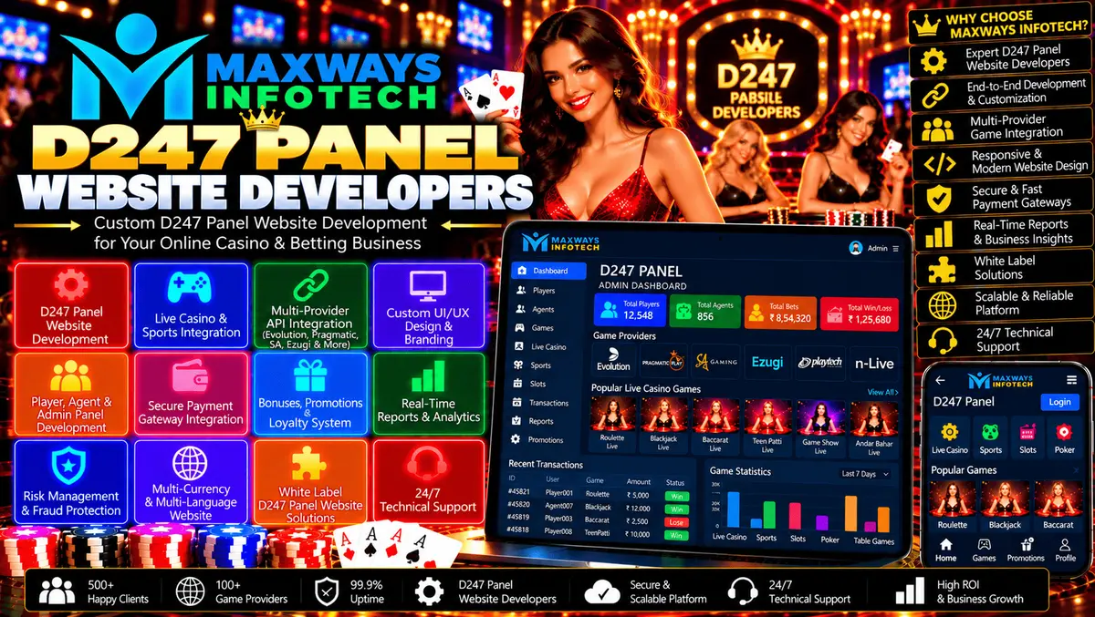 - : D247 panel website developers designing a responsive website with an administrative dashboard, custom branding, secure access controls, and API in