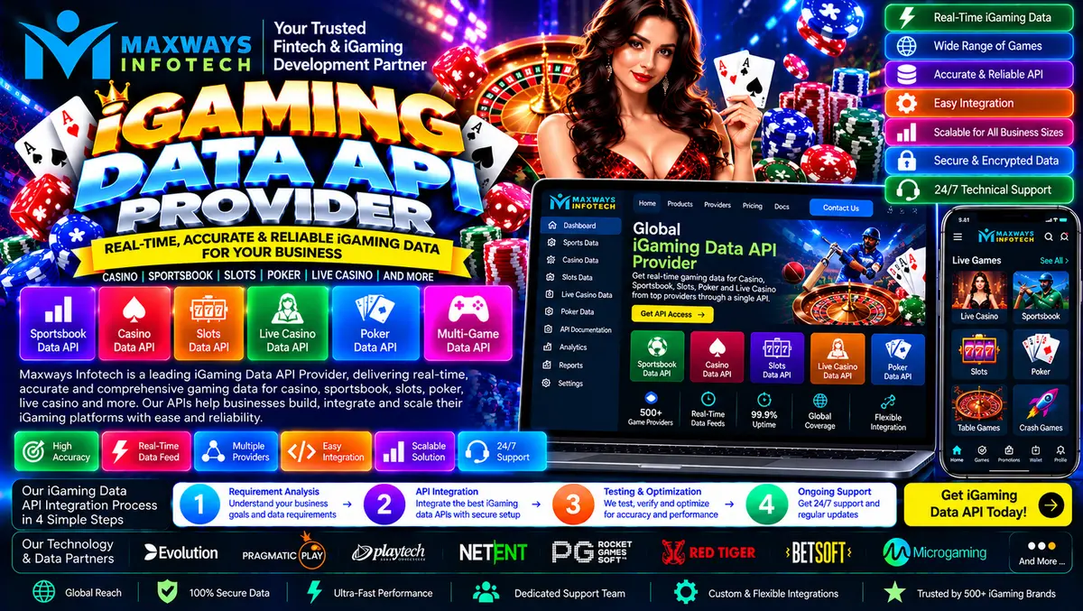 iGaming data API provider concept illustrating gam
