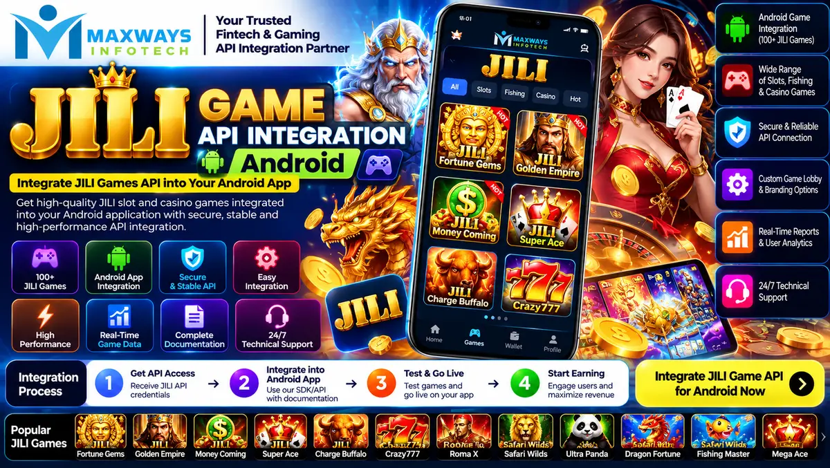 JILI game API integration architecture showing gam