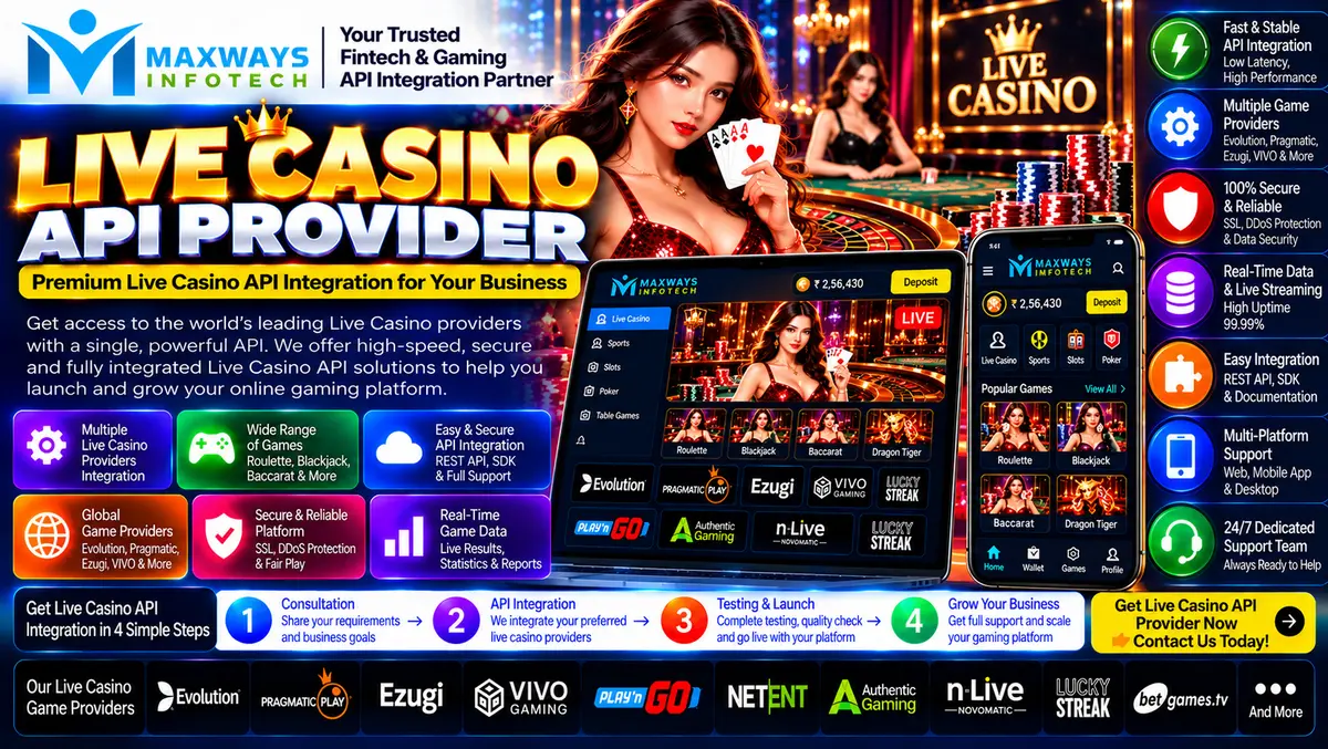 Live casino API provider integration architecture