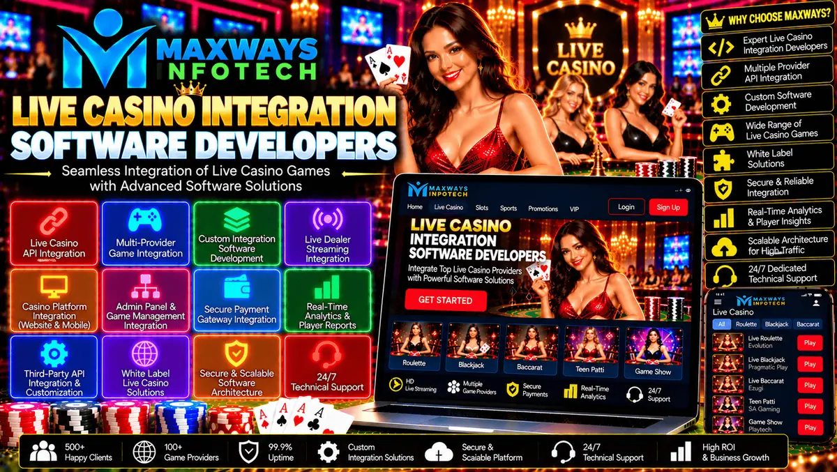 ive casino integration software developers connecting authorised game providers with platform APIs, backend services, and monitoring tools