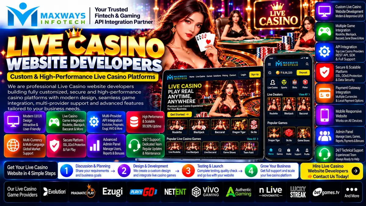 Live casino website developers reviewing project d