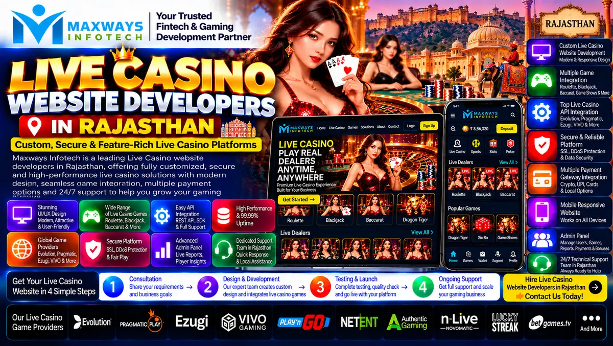 Live casino website developers in Rajasthan discus
