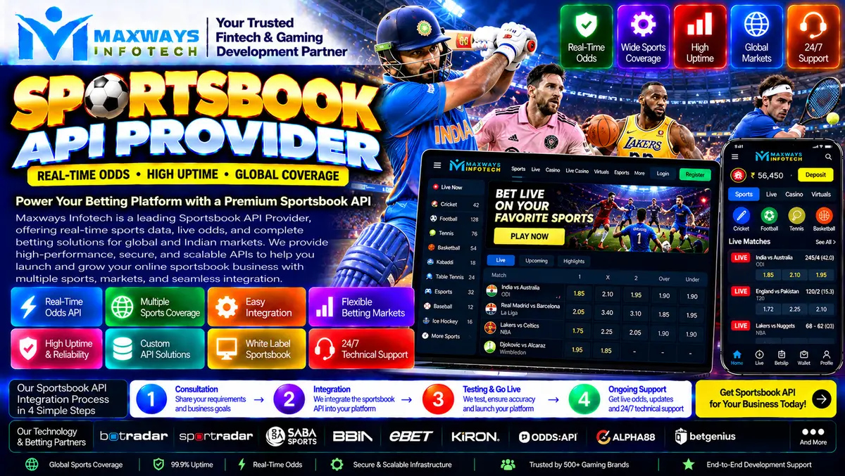 Sportsbook API provider integration showing sports