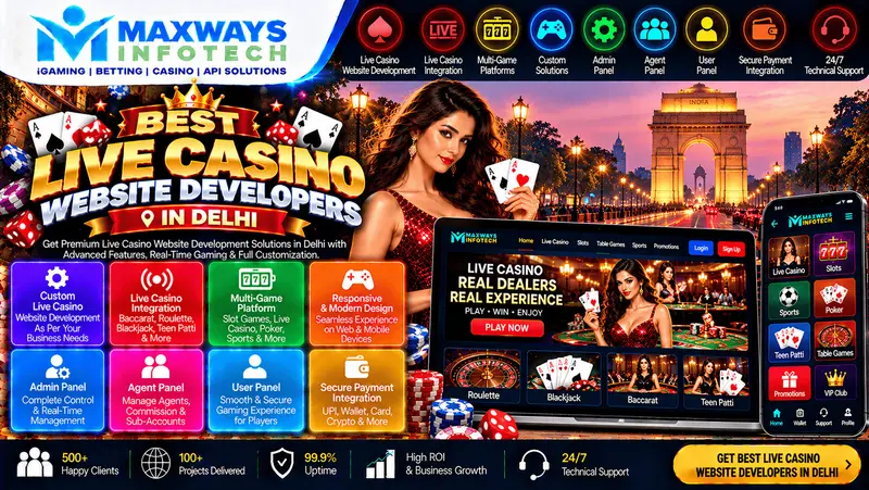 best live casino website developers in delhi