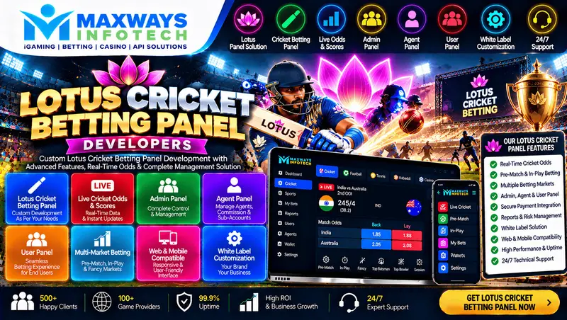 lotus cricket betting panel developers