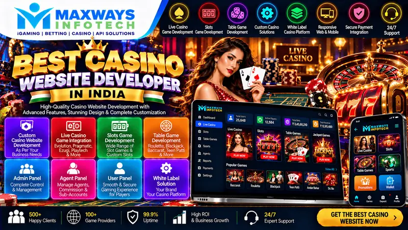 best casino website developer in india