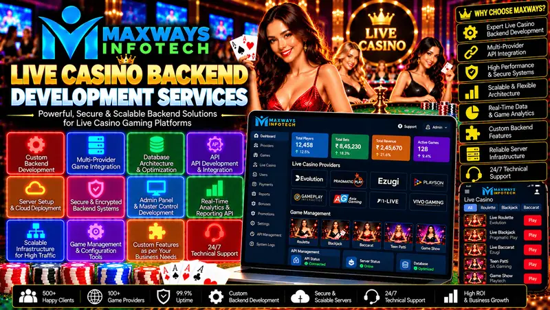 Live Casino Backend Development Services