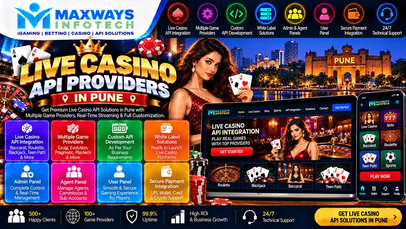 live casino api providers in pune