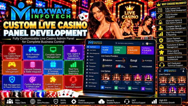 Custom Live Casino Panel Development