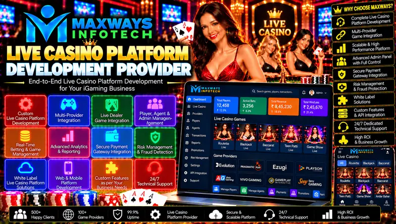Live Casino Platform Development Provider
